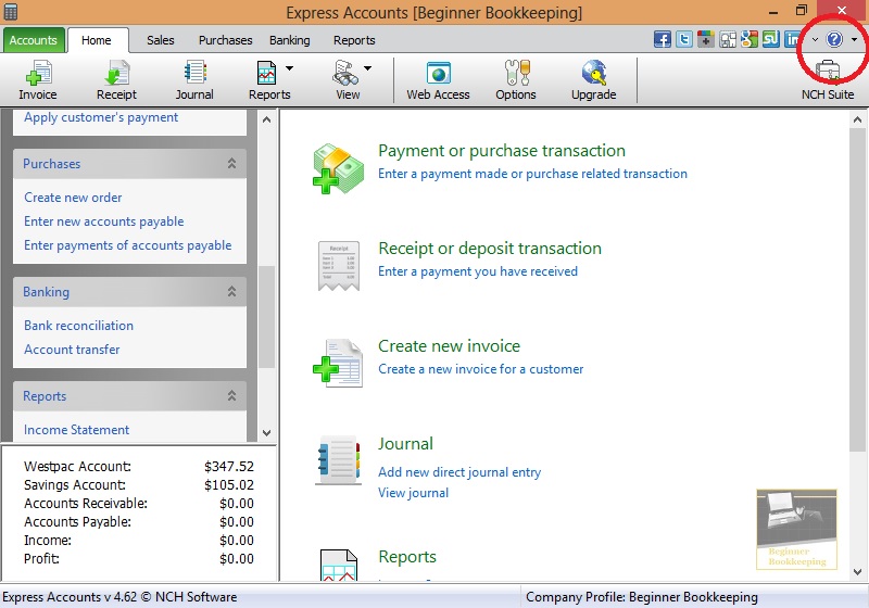 Easy to use accounting software
